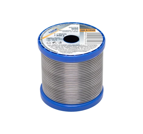 Home SW 2/250 forrasztóón, 2mm, 250g, európai gyártótól származó kiváló minőségű forrasztóón, összetétel: SN/PB: 60/40%, gyanta_ 2,0%