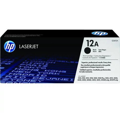HP 12A Black Original LaserJet Toner Cartridge