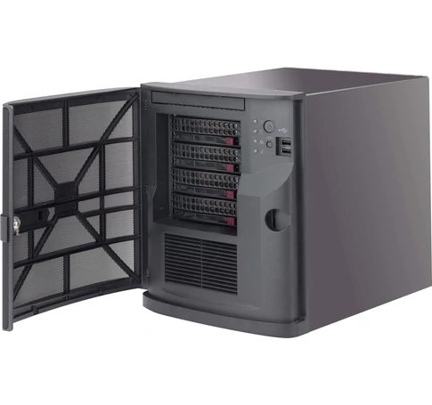 Supermicro CSE-721TQ-350B2 számítógép ház Mini Tower Fekete 350 W
