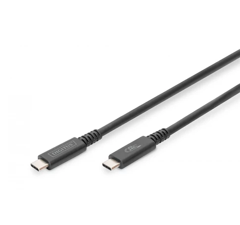 Digitus AK-300343-008-S USB kábel USB4 Gen 2x2 1 M USB C 40 Gbit/s 100 W Fekete
