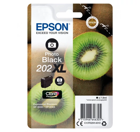 Epson Kiwi 202XL tintapatron 1 dB Eredeti Nagy (XL) kapacitású Fotó fekete