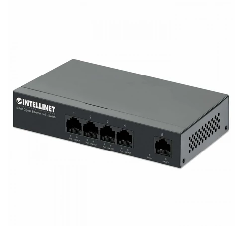 Intellinet 561792 hálózati kapcsoló Gigabit Ethernet (10/100/1000) Ethernet-áramellátás (PoE) támogatása Fekete