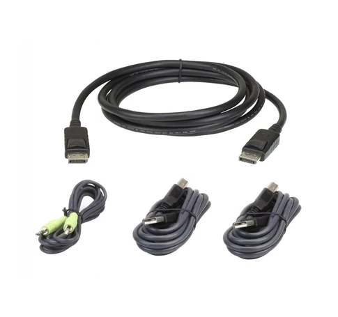 ATEN 2L-7D02UDPX4 KVM kábel Fekete 1,8 M