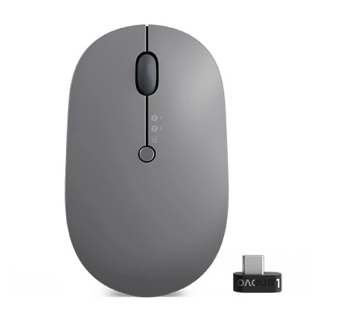Lenovo Go Multi-Device egér Irodai Kétkezes RF vezeték nélküli + Bluetooth Optikai 2400 DPI