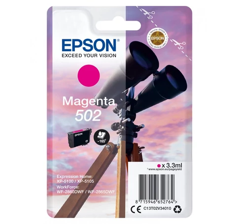 Epson 502 tintapatron 1 db Eredeti Standard teljesítmény Magenta