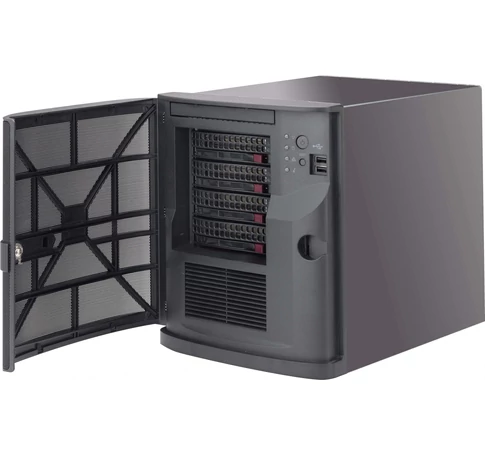 Supermicro CSE-721TQ-350B számítógép ház Mini Tower Fekete 250 W