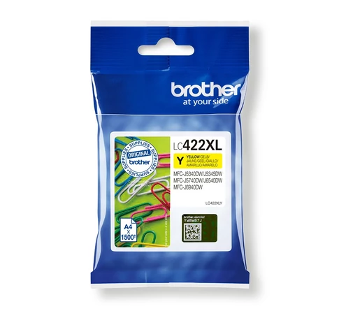 Brother LC-422XLY tintapatron 1 db Eredeti Sárga