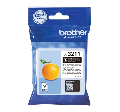 Brother LC-3211BK tintapatron Eredeti Standard teljesítmény Fekete