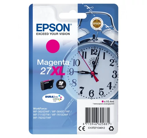 Epson Alarm clock C13T27134012 tintapatron 1 db Eredeti Nagy (XL) kapacitású Magenta