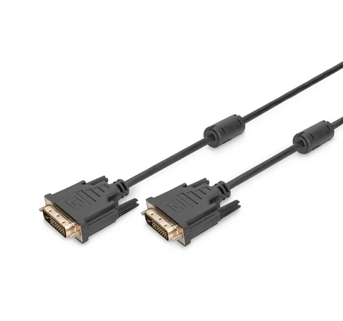 Digitus AK-320101-030-S DVI kábel 3 M DVI-D Fekete