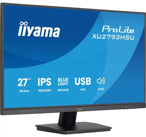 iiyama XU2793HSU-B7 27 hüvelykes IPS 1920x1080 300cd/m2 1ms HDMI DP USB
