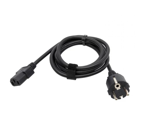 AXIS TU6011 F típusú fekete tápkábel C13 csatlakozó