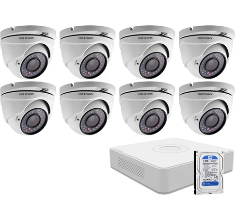 8 dome infrakamerás HIKVISION HDTVI