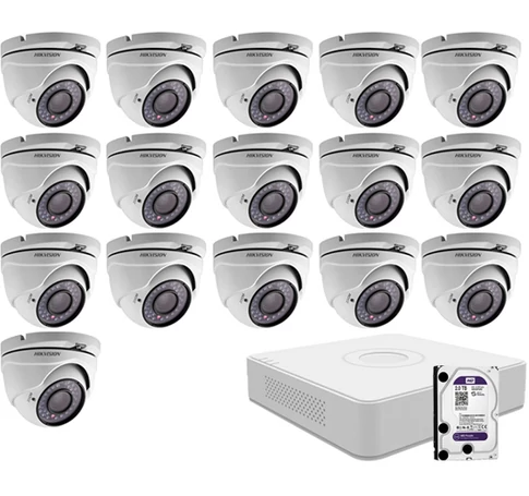 16 dome infrakamerás HIKVISION HDTVI