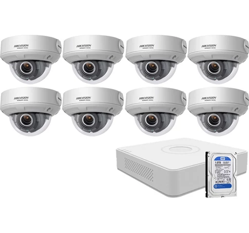 8 varifokális dome infrakamerás HIKVISION HDTVI