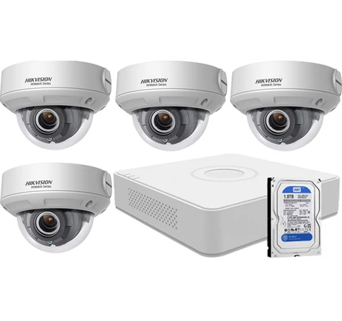 4 varifokális dome infrakamerás HIKVISION HDTVI