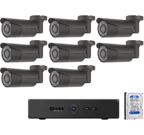8 kamerás varifokális HDCVI CP PLUS rendszer