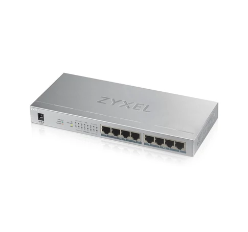 Zyxel GS1008HP Beállítást nem igénylő (unmanaged) Gigabit Ethernet (10/100/1000) Ethernet-áramellátás (PoE) támogatása Szürke