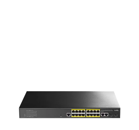 Cudy GS2018PS2 Vezérelt L2 Gigabit Ethernet (10/100/1000) Ethernet-áramellátás (PoE) támogatása 1U Fekete