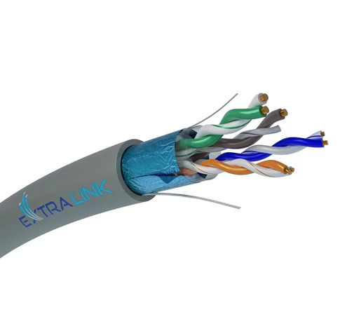Extralink EX.18259 hálózati kábel Szürke 305 M Cat5e F/UTP (FTP)