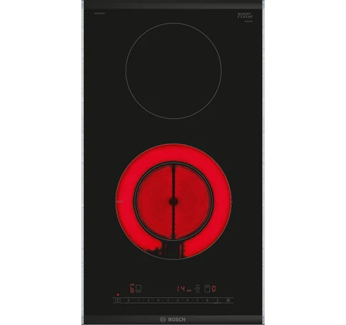Bosch Serie 6 PKF375FP2E hob Black Built-in 30 cm Ceramic 2 zone(s)