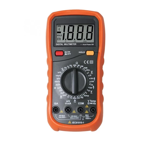 Home SMA 64 digitális multiméter, egyenfeszültség, váltófeszültség, egyenáram, váltóáram, ellenállás, hőmérséklet mérése
