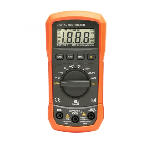 Home SMA 92 digitális multiméter, egyenfeszültség, váltófeszültség, egyenáram, váltóáram, ellenállás, frekvencia mérése, automatikus méréshatárváltás