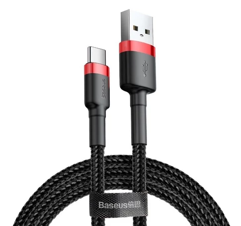 Baseus Cafule USB-USB-C kábel, 3A, 1m (piros-fekete)