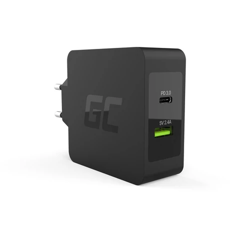 Green Cell CHAR10 mobiltelefon töltő Fekete Beltéri