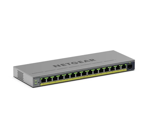 NETGEAR GS116EPP Vezérelt L2/L3 Gigabit Ethernet (10/100/1000) Ethernet-áramellátás (PoE) támogatása Szürke