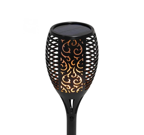 Home MX 300 napelemes kerti fáklya, 72 LED, automatikus, napelem és töltő, időjárásálló