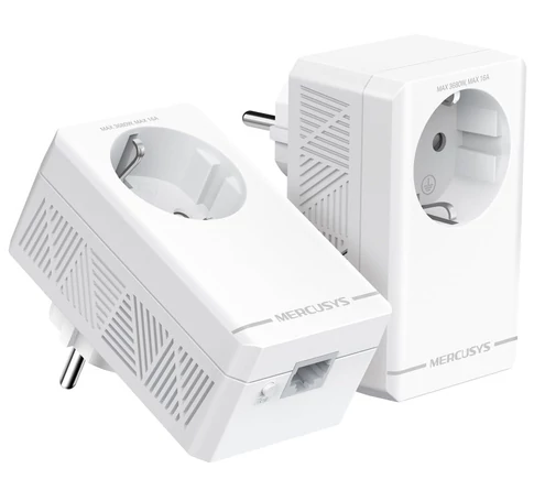 Mercusys AV1000 1000 Mbit/s Ethernet/LAN csatlakozás Fehér 2 db