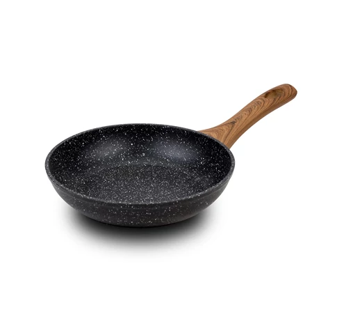 Nava 10-144-110 Nature tapadásmentes Wok serpenyő, kőbevonattal, 28 cm