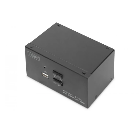 Digitus DS-12860 KVM kapcsoló Fekete