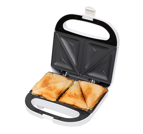 Home HG SZ 04 szendvicssütő, 750W, tapadásmentes sütőfelület, fehér