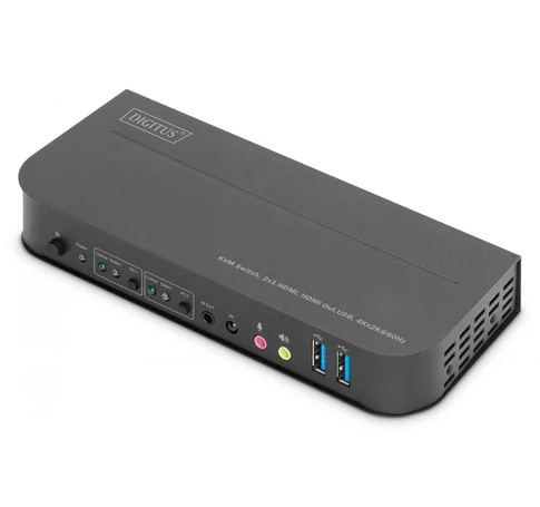 Digitus DS-12874 KVM kapcsoló Fekete
