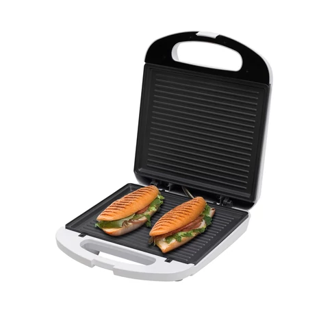 HOME HGP4 panini szendvicssütő, 1200 W, nagy sütőfelület, tapadásmentes, jelzőfények