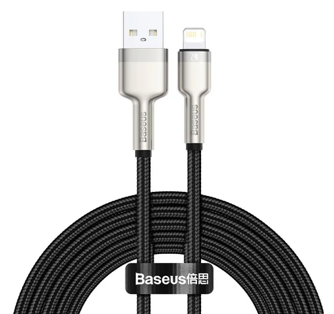 Baseus Cafule USB-Lightning kábel, 2,4A, 2m (fekete)