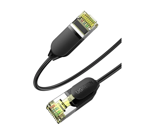 Hálózati kábel UGREEN NW149, Ethernet RJ45, Cat.7, F / FTP, 0,5 m (fekete)