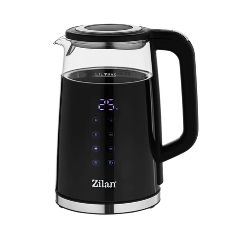 Zilan ZLN7859 vízforraló, max. 2200 W, 1,7 literes, rejtett fűtőszál, digitális kijelző