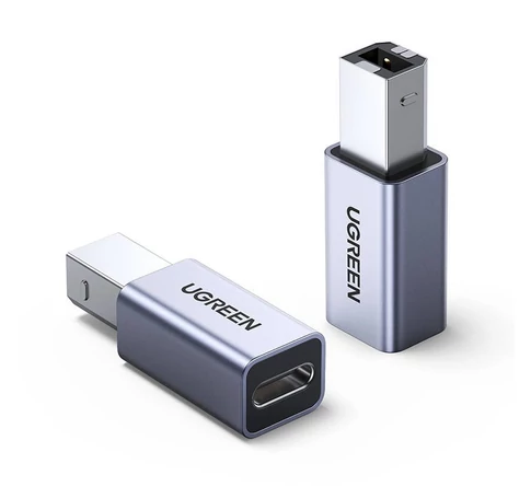 UGREEN US382 USB-C-USB-B adapter nyomtatóhoz (szürke)