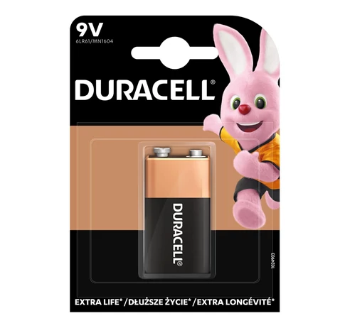 Duracell 6LR61 10PP110031 9V alkáli elem, 9 V feszültség, 1db/bliszter