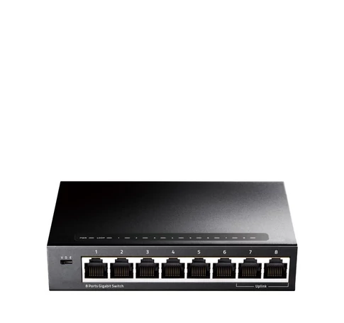Cudy GS108 hálózati kapcsoló Gigabit Ethernet (10/100/1000) Fekete