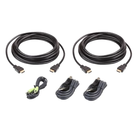 ATEN 2L-7D03UHX5 KVM kábel Fekete 3 M