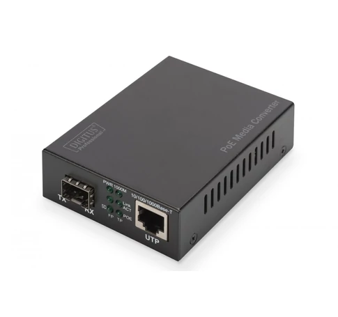 Digitus DN-82140 hálózati média konverter 1000 Mbit/s Fekete