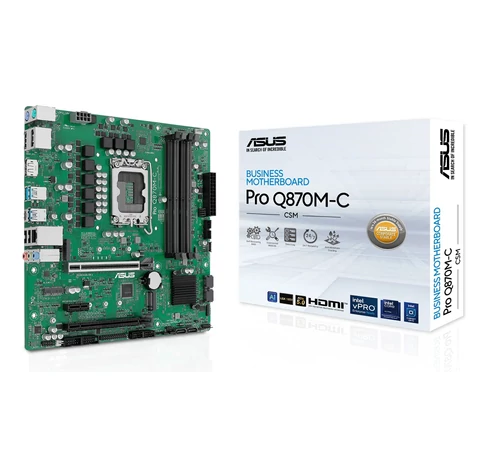 ASUS PRO Q870M-C-CSM Intel Q870 LGA 1851 (Socket V1) Micro ATX