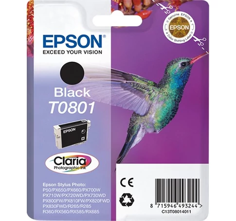 Epson Hummingbird T0801 tintapatron 1 db Eredeti Fekete
