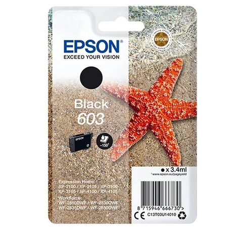 Epson C13T03U14020 tintapatron 1 db Eredeti Standard teljesítmény Fekete