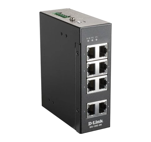 D-Link DIS-100E-8W hálózati kapcsoló Beállítást nem igénylő (unmanaged) L2 Fast Ethernet (10/100) Fekete