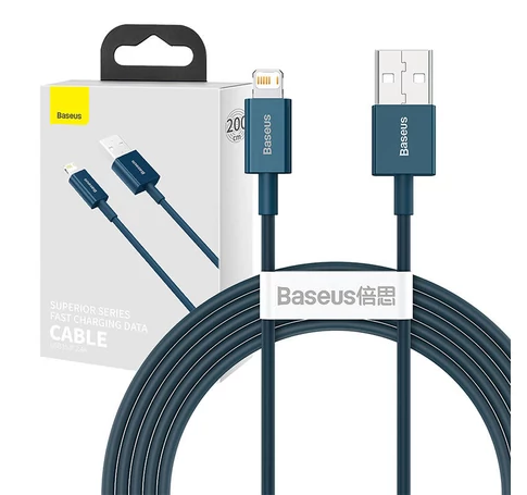 Baseus Superior Series USB-Lightning kábel, 2,4 A, 2 m (kék)